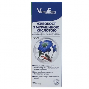 Крем живокіст з мурашиної кислотою 75мл