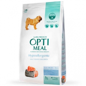 OptiMeal Adult Medium&Large Breed Hypoallergenic Salmon Гипоалергенный корм для собак средних и больших пород с лососем