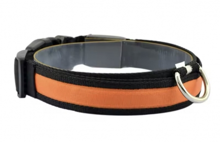 Нашийник USB нейлон M 2,5 см. 37-46 см.