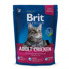 Brit Premium Cat Adult Chicken сухой корм для кошек с курицей