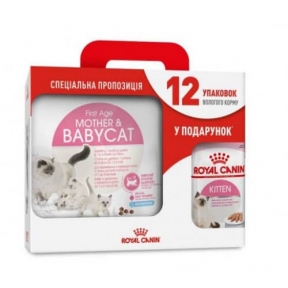 Акция Сухой корм Royal Canin Babycat 4кг + 12 паучей в подарок