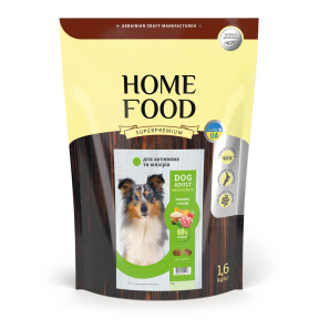Home Food dog adult mini ягнятина с рисом корм для активных собак и юниоров 1,6 кг 