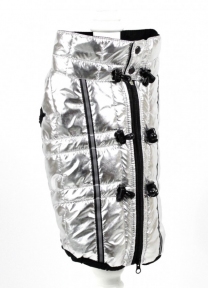 Жилет Харли стеганая плащевка серебро (мальчик)