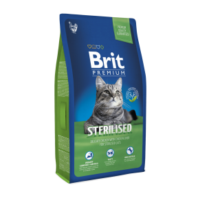 Brit Premium Cat Sterilized сухой корм для стерильных кошек 800 г 112008/513154