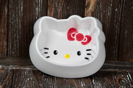 Миска для котів меламінова Hello Kitty