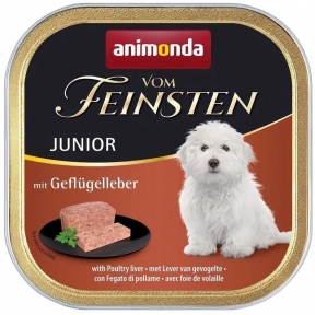 Animonda Vom Feinsten Junior with Poultry liver вологий корм із печінкою птиці для цуценят 150 гр