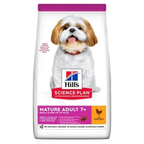 Hill's SP Canine Mature Adult 7+ Small & Miniature с курицей и индейкой для собак мелких пород старше 7 лет