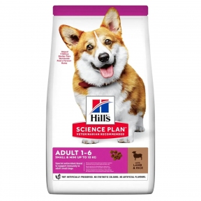 Hill's (Хиллс) Science Plan Adult Small&Miniature Lamb&Rice Сухой корм для собак мелких пород от 1 года до 6 лет с ягненком и рисом