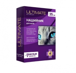 Ошейник Unicum Organic противопаразитарный для кошек, 35 см