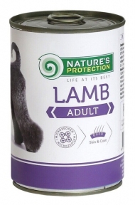 Корм Nature's Protection Adult Lamb вологий для дорослих собак усіх порід з ягнятиною 800 гр.