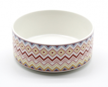 Миска Керамическая с орнаментом Красная 350 мл. Миска Керамическая с орнаментом Красная 350 мл.