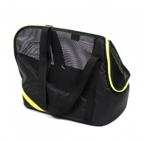 Сумка Кросс черная (салатовая полоса)