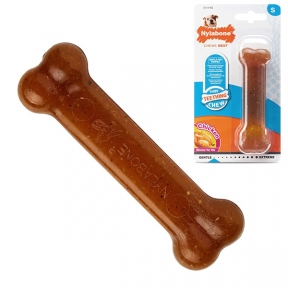 Nylabone Bone Puppy Chicken Кістка іграшка зі смаком курки для цуценят до 11 кг S