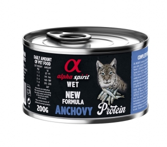 Корм Alpha Spirit Anchovy вологий для дорослих кішок з анчоусами 200 г.