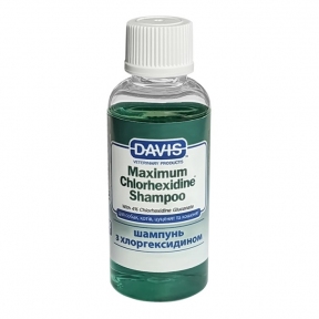 Davis Maximum Chlorhexidine Shampoo Девіс Максимум Хлоргексидин шампунь із 4% хлоргексидином для собак і котів із захворюваннями шкіри та шерсті