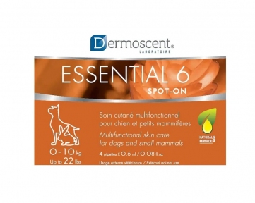 Dermoscent Essential 6 spot-on для собак. 0 - 10кг  догляд для шкіри та шерсті 4 піпетки. 0,6 мл