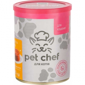 Pet chef консервы для котят с курицей 360г