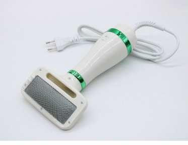 Pet Grooming Dryer WN 10 Фен гребінець для вовни 2в1 білий з зеленими вставками