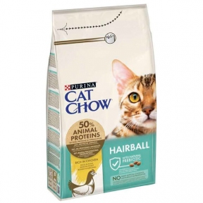 Cat Chow Hairball Control Сухой корм для кошек с контролем образования комков шерсти в ЖКТ с курицей