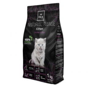 Rex Natural Range Kitten Chicken and Rice – сухий корм Рекс з куркою для кошенят