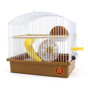 Клітка для гризунів Золота клітка, емальована з куполоподібним верхом і космічним дизайном, 27*21*26 см