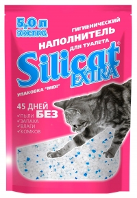 Silicat Extra силікагелевий наповнювач для котів 5л