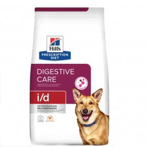 Hill's (Хиллс) Prescription Diet i/d Digestive Care (ActivBiome+) Лечебный корм для поддержания здоровья ЖКТ у собак с курицей и инновационной смесью пребиотических пищевых волокон