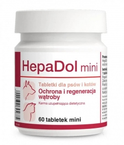 Dolfos (Дольфос) HepaDol mini 60 таб Гепатопротектор для собак и кошек