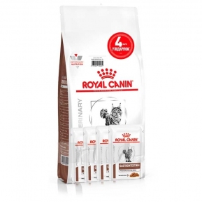 АКЦИЯ Royal Canin Gastrointestinal Moderate Calorie при нарушениях пищеварения 2 кг + 4 паучи