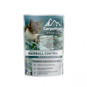 Carpathian Pet Food Hairball Control Duck влажный корм для кошек с уткой для выведения шерсти