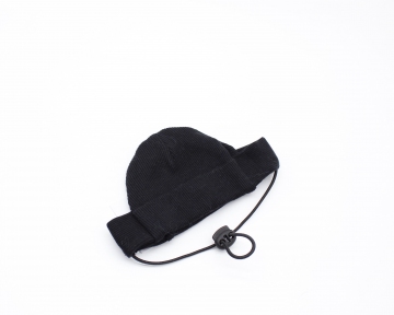 Шапка Бини трикотаж черная