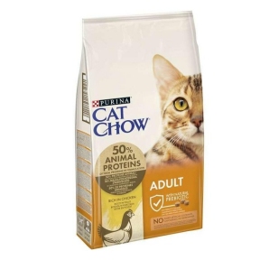 АКЦІЯ Purina DOG CHOW Adult сухий корм для кішок з куркою та індичкою 15 кг