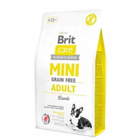 Brit Care GF Mini GF Mini Adult Lamb Гіпоалергенний корм для собак дрібних порід з ягням 2 кг + 2 паучі Brit Care Dog Mini Fillet