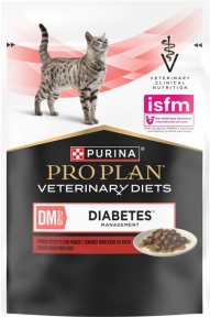 Purina Pro Plan DM влажный диетический корм для кошек с сахарным диабетом с говядиной  85 г