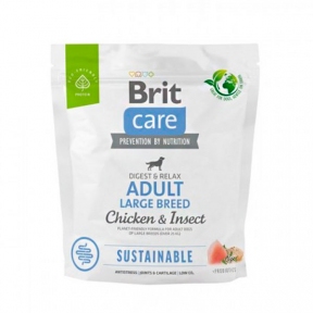 Brit Care Dog Sustainable Adult Large Breed Chicken & Insect Сухой корм для собак больших пород с курицей и насекомыми