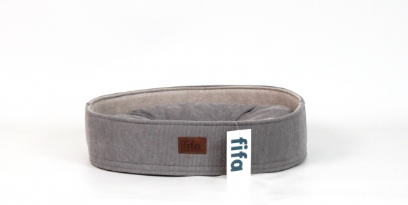 Бортик Овал вельвет Сірий. 