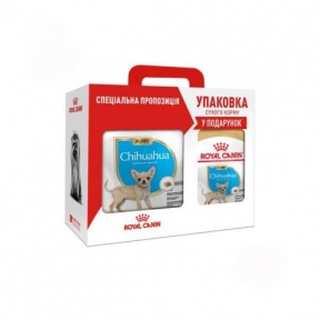 Акция Сухой корм Royal Canin Chihuahua Puppy 1,5кг + 500г в подарок