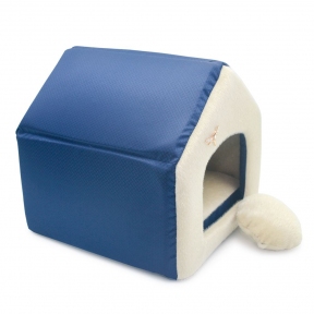 Домик Мех Синий 38*48*43 см.