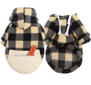 Худі в клітинку бежеве, 5XL