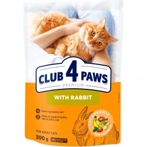 Club 4 paws (Клуб 4 лапи) Premium Adult сухий корм для кішок з кроликом