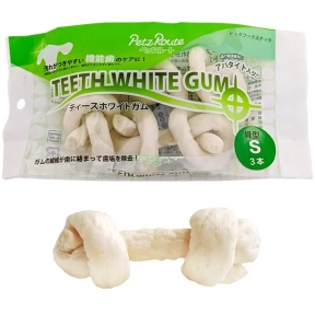 Petz Teeth White Gum кость жевательное лакомство для чистки зубов у  собак, SS, 88г 