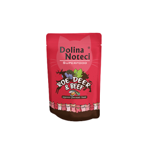 Dolina Noteci Premium Superfood влажный корм для кошек косуля с говядиной 85гр пауч 304722