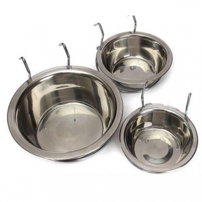 Годівниця для собак підвісна на гачках метал