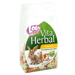 HERBAL для гризунів мікс пластівців для гризунів 150 г Lolopets 74119