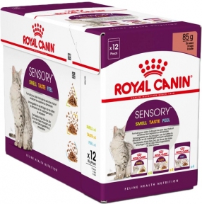 АКЦІЯ Royal Canin Sensory Multipack упаковка вологого корму для дорослих кішок 9+3 шт по 85 г