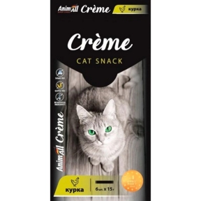 Лакомство Creme AnimAll Cat Snack с курицей для кошек 6 стиков по 15 г