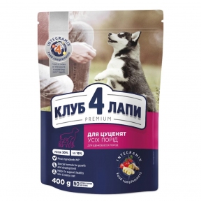 АКЦИЯ-18% Club 4 Paws с курицей в желе влажный корм для щенков 100 г