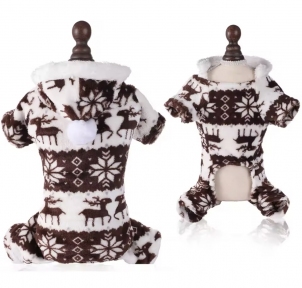 Комбінезон з оленями коричневий