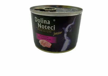 Dolina Noteci Premium Kitten Консервы для котят мясные кусочки с индейкой в соусе