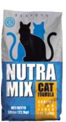 Nutra Mix Seafood сухой корм для котов и кошек с креветками, тунцом и печенкой